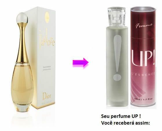 perfume Feminino J'adore da up essencias 50ml