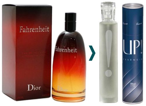 perfume masculino fahrenheit da up essencias 50ml