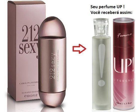 perfume Feminino 212 sexy da up essencias 50ml